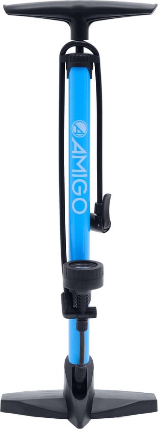atmosfeer Fietstaxi Slechthorend AMIGO M2 fietspomp met drukmeter - Vloerpomp voor Hollands ventiel/ Frans  ventiel/... | bol.com