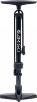Bol.com AMIGO M2 fietspomp met drukmeter - Vloerpomp voor Hollands ventiel/ Frans ventiel/ Autoventiel - Zwart aanbieding