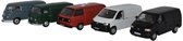 OXFORD VW VAN SET  T1/T2/T3/T4/T5 - 5 CAR SET schaalmodel 1:76