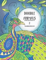 Doodle Animals- Doodle Animals Coloring Book for Grown-Ups 2