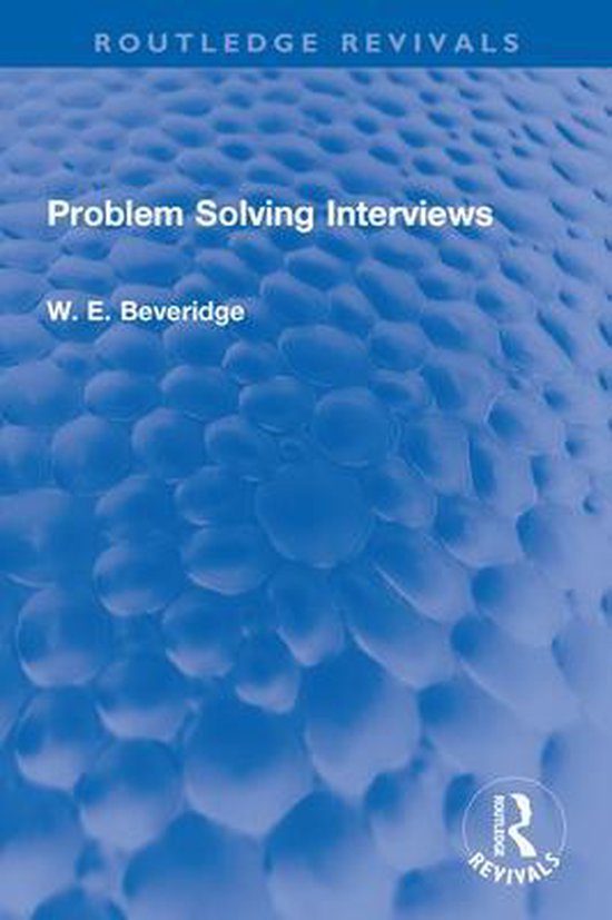 Routledge Revivals - Problem Solving Interviews - cover