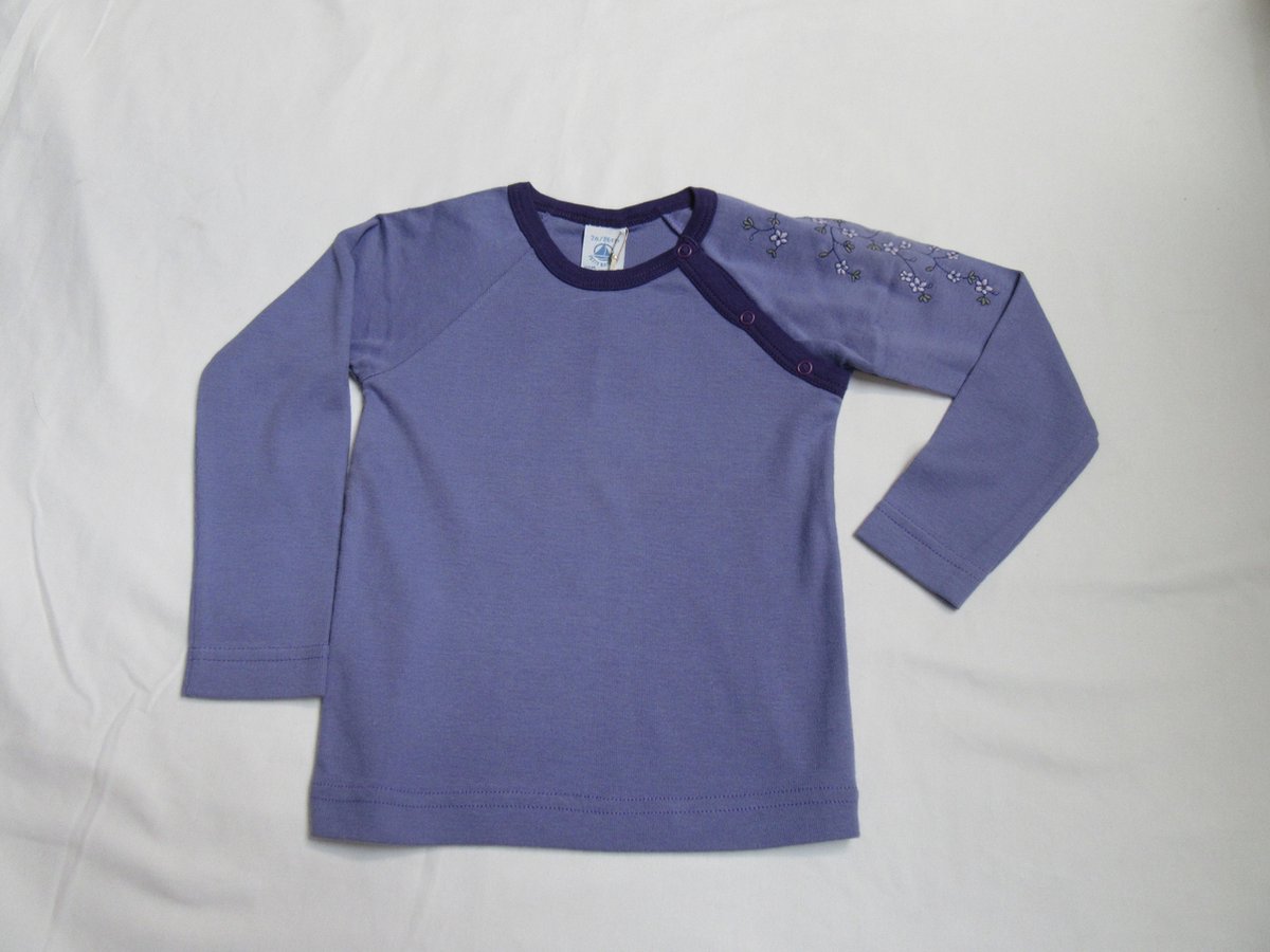 petit bateau , meisje , t-shirt lange mouw , paars , 2 jaar 86