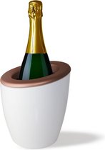 DEMI Mix - Design Champagnekoeler / Wijnkoeler - Italian Design - Zonder ijs, met Ice Packs - Wit / Koper