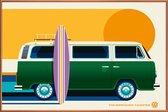 JUNIQE - Poster met kunststof lijst Volkswagen Camper -40x60