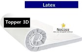 Aloe Vera - Eenpersoons Topmatras 3D - LATEX 10 CM - Gemiddeld ligcomfort - 90x210/10