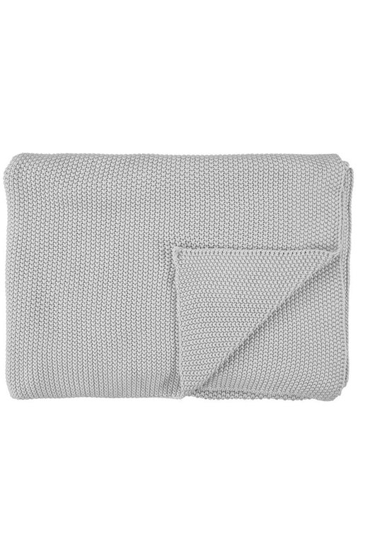 Marc O'Polo Nordic Knit Plaid Zilver - 130x170 cm