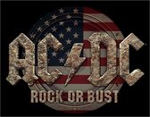 Metalen Wandbord AC/DC Rock or Bust - 31,5 x 40,5 cm made in USA