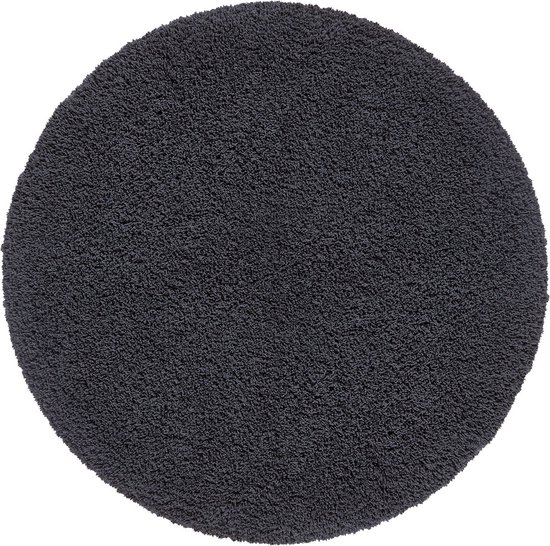 Ronde badmat MUSA kleur Caviar, diameter 80 cm (MUSBMR-633)