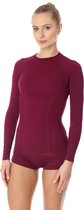 Brubeck | Dames Thermo Active Ondershirt met Merino Wol - Naadloos - Lange Mouw - Paars S