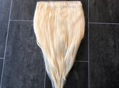 Clip In Extensions Human Hair extensions licht blond 50cm 120gram 1delig