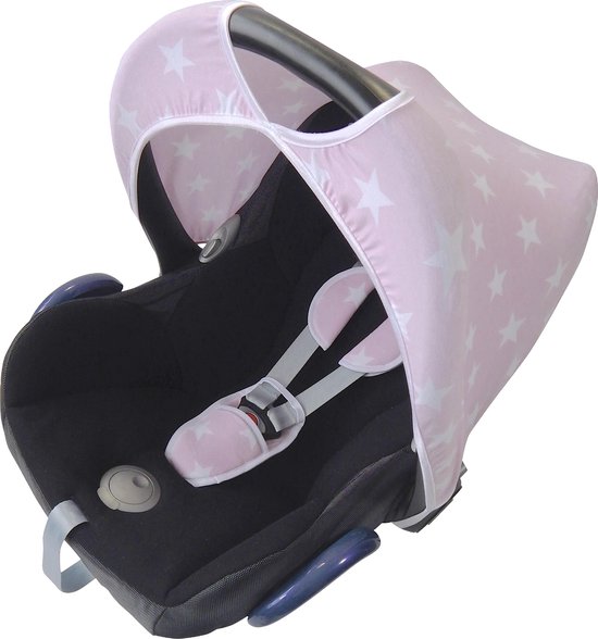 Wallabiezzz Zonnekap Maxi Cosi - Zonnescherm - Universeel - Cabriofix - Autostoel Baby - Roze van Wallabiezzz — afbeelding 2