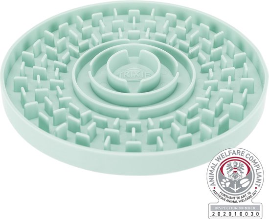 Trixie Likplaat - Puppys en Kleine Honden - Mintgroen - 15 cm