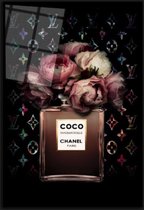 Kleur - Schilderij - Coco Chanel Lv Plexiglas+forex Top Kwaliteit - Multicolor - 60 X 90 Cm