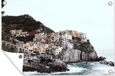Tuindecoratie Italië - Zee - Cinque Terre - 60x40 cm - Tuinposter - Tuindoek - Buitenposter