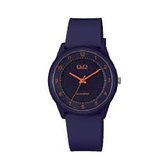 Mooi donkerblauw (sport ) horloge van Q&Q model vs60j011y  3 bar waterdicht , lichtgewicht