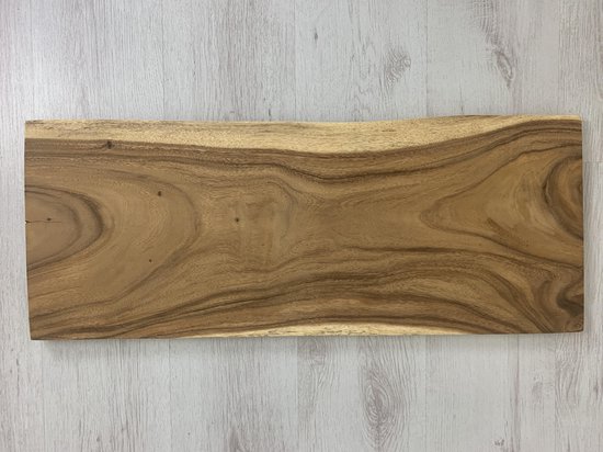 boomstam wandplank - suar hout - onbewerkt - 80cm x 30cm 2cm | bol.com