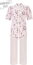 Klassieke roze doorknoop pyjama bloemen van Ringella - 52