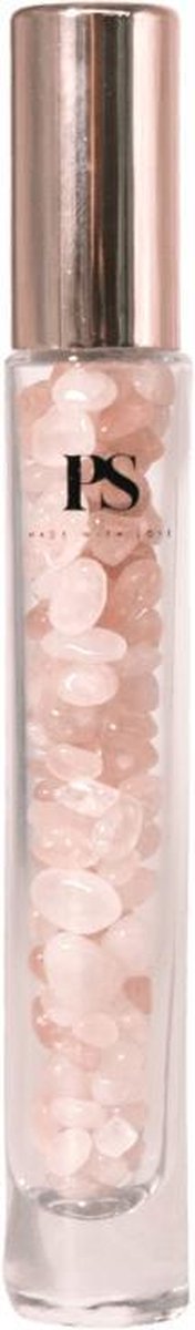 Goedkoopste Positivity Shop™ - Etherische Olie Roller Edelsteen - Rozenkwarts - 15 ml - Aromatherapie - Edelsteen Rollerbal