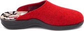 Rohde Dames Pantoffel Muil - 2309-43 Rood - Maat 39