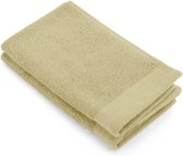 Walra Gastendoek Soft Cotton (PP) - 2x 30x50 - 100% Katoen - Maisgeel