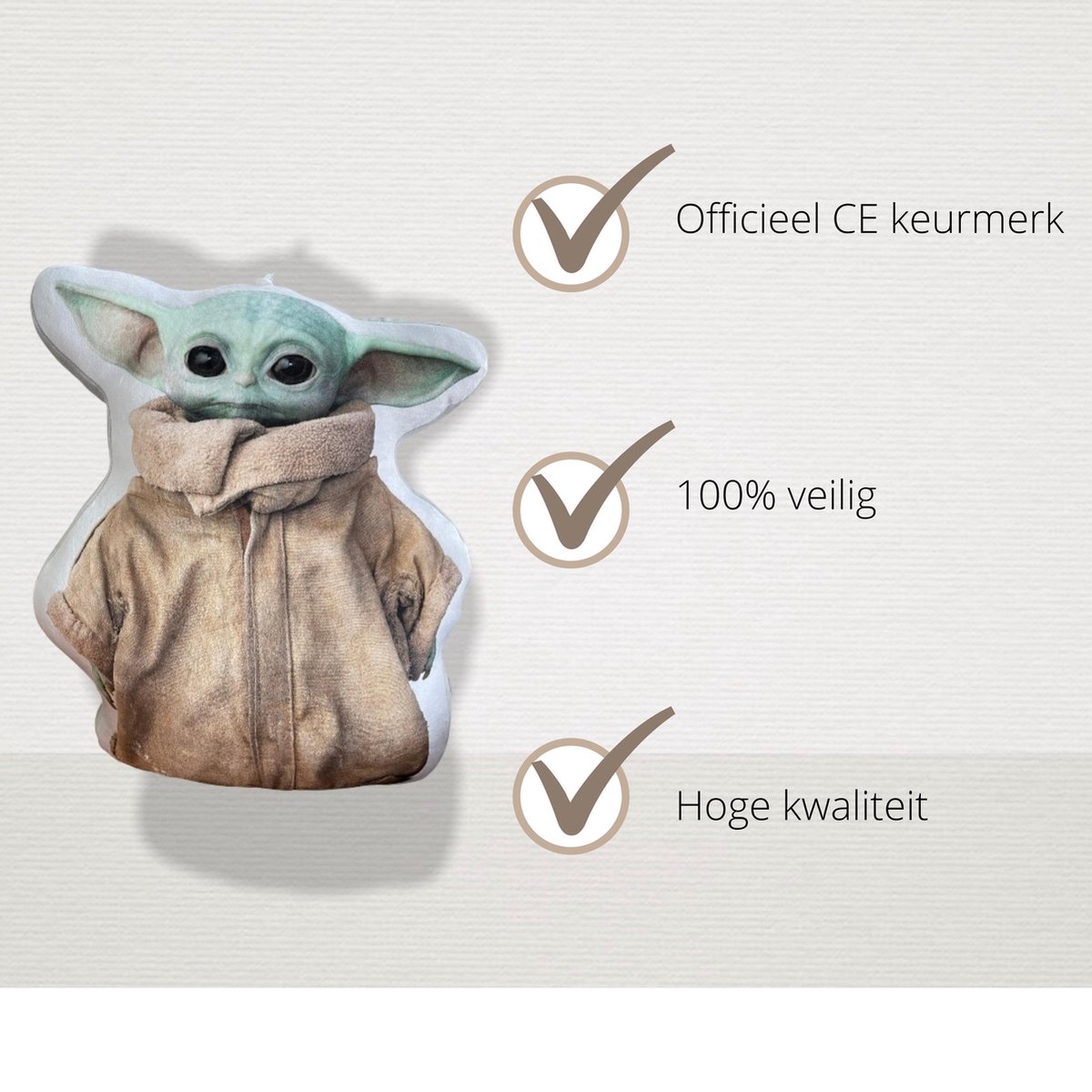 Originele Baby Yoda Ultra Zacht 40 Cm Groot The Mandalorian Star Wars Bol Com