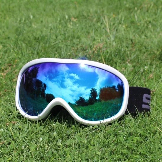Nixnix - Skibril Wit - Snowboardbril - UV Beschermend - Verstelbare Ski/Snowboard bril - Unisex - Multi glas