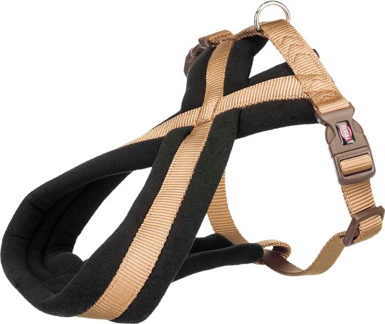 Trixie Hondentuig Premium Touring - Kleur: Karamel - Buikomvang: 30-55 cm