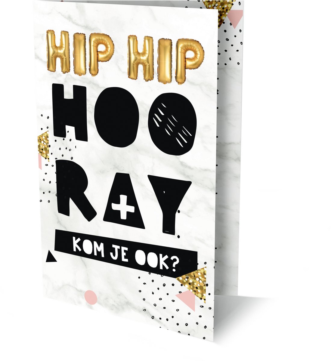 Interstat - Uitnodigingskaarten - Hiphip hooray - 6st.