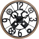 - WALL CLOCK IRON MDF 60X6X60 BLACK - wandklok