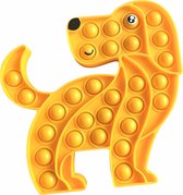 POP IT - FIDGET TOYS - HOND - KLEUR GEEL - BRUIN - TIKTOK TREND - NIEUW - FIDGET SPEELGOED