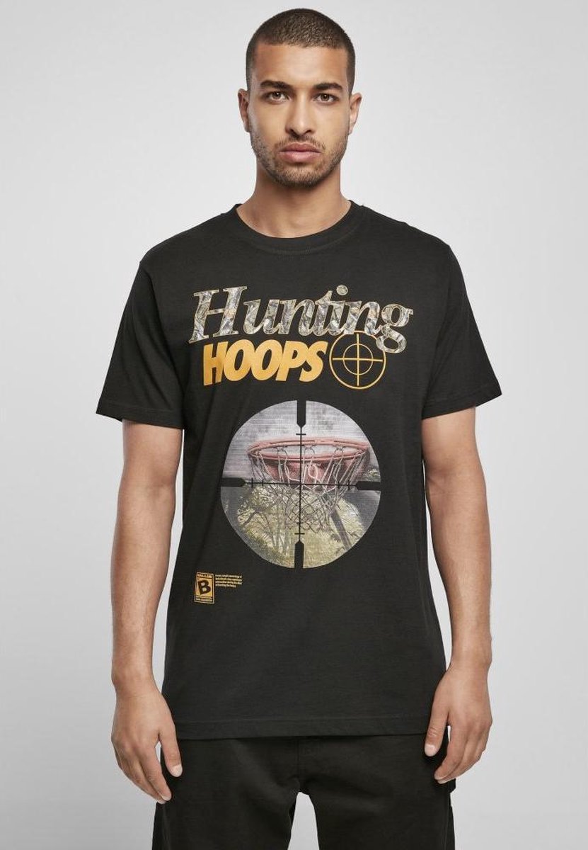 Mister Tee Hunting Hoops Heren T-shirt XS Zwart