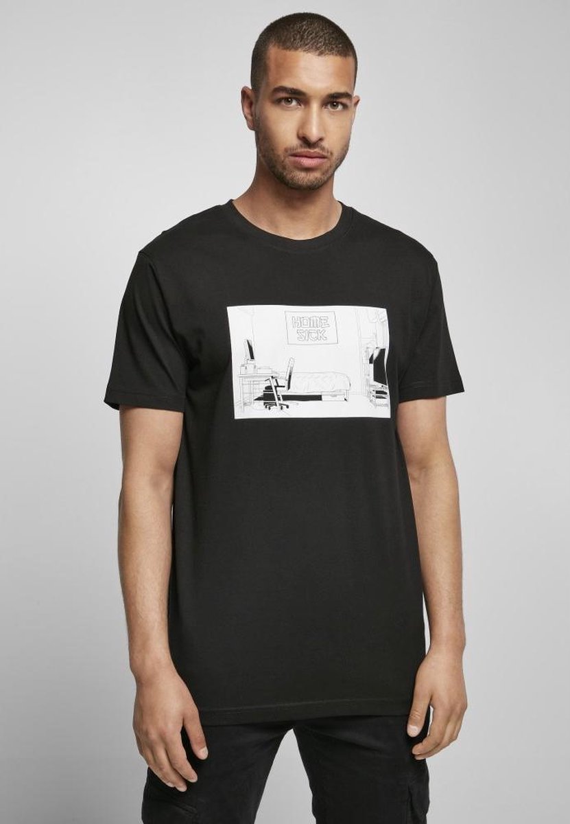 Mister Tee Home Sick Heren T-shirt S Zwart