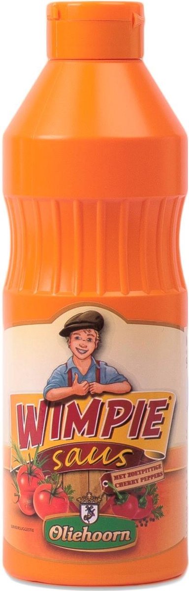 Oliehoorn Wimpiesaus - zoet pittige saus met cherry peppers voor frites - 6x 900ml