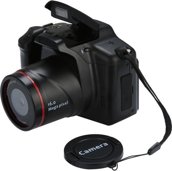 Flanner® Digitale Camera - Vlog Video Camera - Compact Fototoestel - 16x Zoom - met LCD Scherm - 1080P - 16 MP