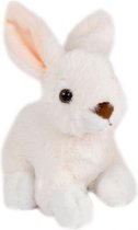 knuffel konijn junior 15 cm pluche wit