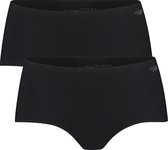 LaSlip - Basic - 2-Pack Midi - Zwart - Onderbroeken Dames