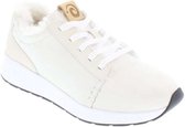 MS. SNUG LOW SNEAKERS - 100% MERINO SCHAPENVACHT - IVORY - MAAT 39