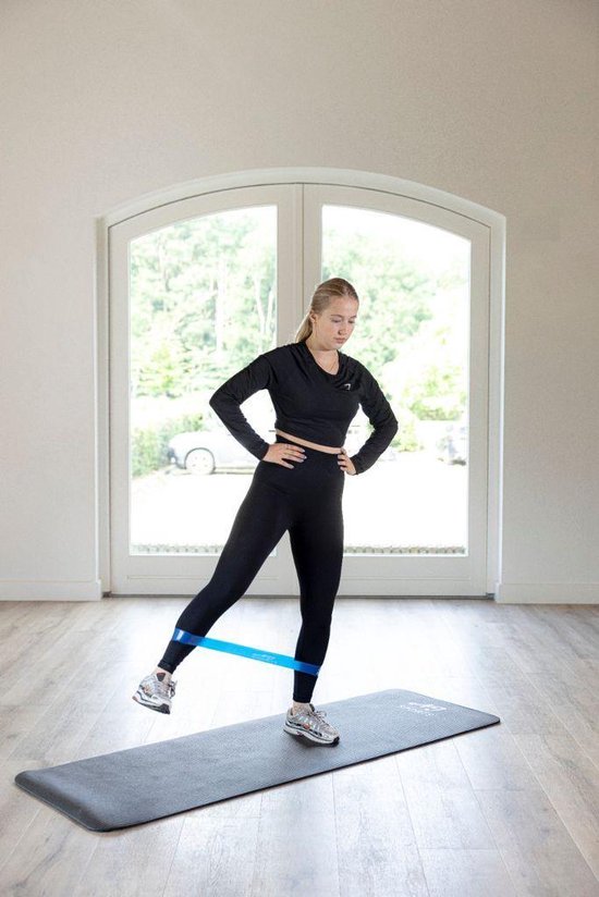 AJ-Sports Latex Weerstandsbanden - Booty band - Fitness elastiek - Fitness band - Set van 5 weerstandsbanden - Resistance band - Fitness - Inclusief draagtas