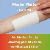 Master Plaster schaafwonden Pads - Medium 10x10 cm