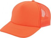 cap Trucker 58 cm nylon oranje one-size