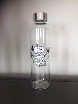 Snoopy Glazen Drinkfles