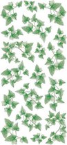 muurstickers Ivy 15 x 31 cm vinyl groen 18-delig