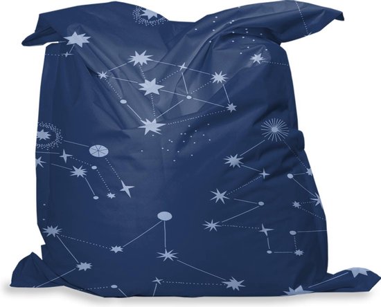 Injectie Autonomie Overredend PillowMonkey zitzak - Ruimte - Sterren - Illustraties - 100x140 cm - Binnen  en Buiten | bol.com