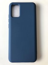 Hoogwaardige Siliconen back cover case - Geschikt voor Samsung Galaxy A02s - TPU hoesje Navy (Blauw) 2mm dik stevig back cover