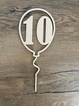 Taarttopper 10 jaar - verjaardag - 10e verjaardag