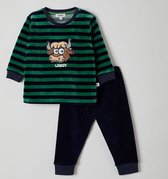 Woody pyjama jongens - koe - streep - 212-3-PLC-V/920 - maat 86