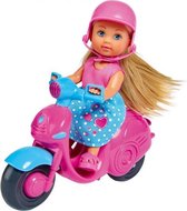 pop Evi Love scooter junior 12 cm roze/blauw 3-delig