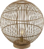 Globo tafellamp Hildegard - naturel - bamboe - 50 cm - E27 fitting - 15368T2