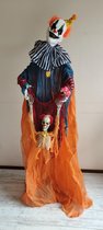 TotallyHalloween | Freaky Clown Staand | Bewegend + Sprekend (Engels) + Licht + Geluid | 170 cm hoog