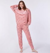 Woody pyjama meisjes - roze - 212-2-YPE-V/949 - maat L